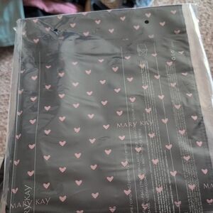 Mary Kay Black and Pink Heart Travel Roll Up Bag
